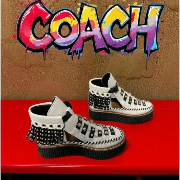 Coach Shoes - COACH Roccasin Cut Out Bootie Sz 5B Like NEW CONDITION